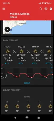 Weather Underground android App screenshot 1